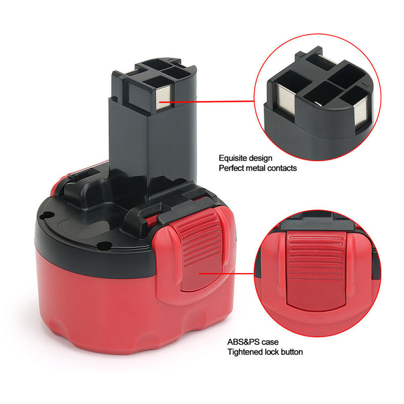بطارية أداة كهربائية 9.6 فولت 2500mAh لـ Boschbat048, Bat100, Bat119, 2607 335 540, 2607 335 674, 2607 335 682