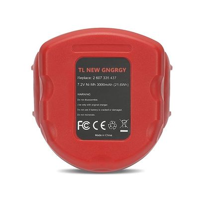 قابلة لإعادة الشحن 3.0mAh Bosch 7.2 فولت بطارية Ni-CD Ni-MH 2 607 335 437, 2 607 335 587