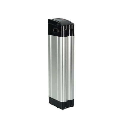 أسطوانة الدراجة الفضية E-Type E بطارية 1000W 24V 36V 48V 10ah 15ah 20ah بطارية الدراجة الكهربائية بطارية الدراجة الكهربائية 18650 خلية Downtube Akku مكبر للكهرباء