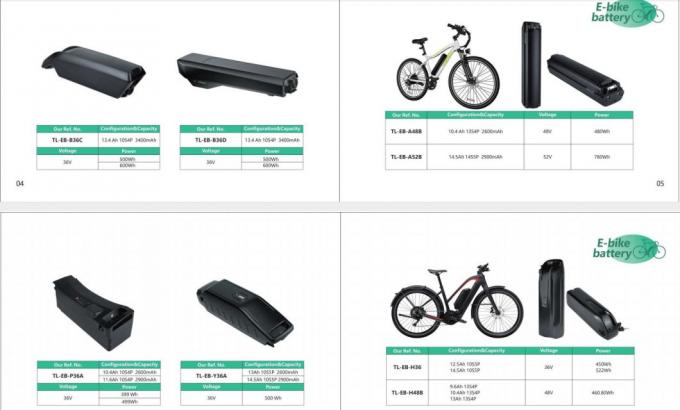 بطارية ليثيوم أيونية قابلة لإعادة الشحن 10s5p 10s6p 36V Samsung Zhenlong Phylion Ebike باك بطارية 10