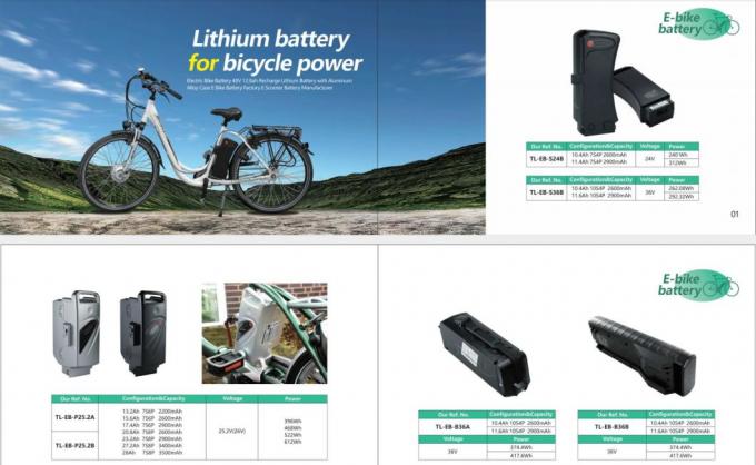 بطارية ليثيوم أيونية قابلة لإعادة الشحن 10s5p 10s6p 36V Samsung Zhenlong Phylion Ebike باك بطارية 9